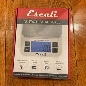 Escali SQ157B Nutro Digital Kitchen Scale,15 Pound Capacity, Black
